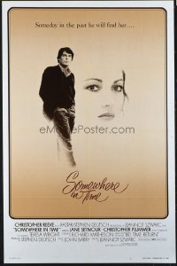 #411 SOMEWHERE IN TIME foreign one-sheet movie poster '80 Reeve, Seymour!