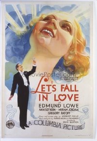 317 LET'S FALL IN LOVE paperbacked 1sheet
