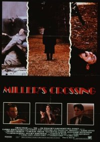 VHP7 581 MILLER'S CROSSING rare int'l style one-sheet movie poster '89 Coen Bros