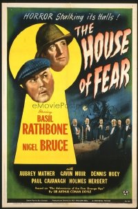 124 HOUSE OF FEAR ('44) linen 1sheet
