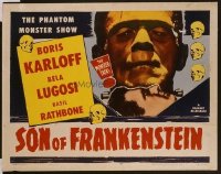 VHP7 091 SON OF FRANKENSTEIN half-sheet movie poster R53 Boris Karloff