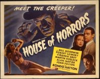 #128 HOUSE OF HORRORS title lobby card '46 Rondo Hatton as The Creeper!!