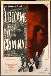 1549 I BECAME A CRIMINAL one-sheet movie poster '48 Trevor Howard, Gray