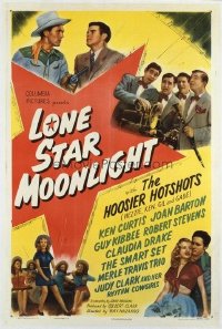 t165 LONE STAR MOONLIGHT linen one-sheet movie poster '46 Hoosier Hotshots!