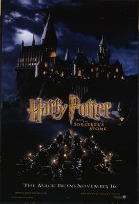4637 HARRY POTTER & THE PHILOSOPHER'S STONE DS advance one-sheet movie poster '01