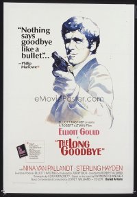 VHP7 523 LONG GOODBYE int'l one-sheet movie poster '73 great tagline and art!