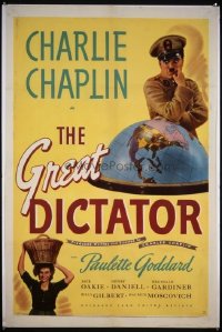 152 GREAT DICTATOR linenbacked 1sheet