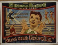 1012 STAR IS BORN linenbacked Argentinean two-sheet movie poster '54 Judy Garland