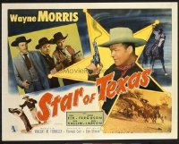 t377 STAR OF TEXAS half-sheet movie poster '53 Sheriff Wayne Morris!