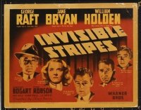 1224 INVISIBLE STRIPES title lobby card '39 Humphrey Bogart, Raft