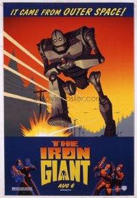 4643 IRON GIANT advance one-sheet movie poster '99 modern classic!