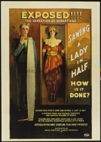239 SAWING A LADY IN HALF linen 1sheet