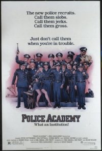 1582 POLICE ACADEMY one-sheet movie poster '84 Steve Guttenberg classic!