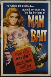 #126 MAN BAIT 1sheet '52 best bad girl image!