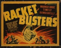 1301 RACKET BUSTERS title lobby card '38 Humphrey Bogart, cool image!