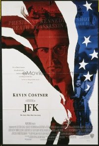 4644 JFK int'l French one-sheet movie poster '91 Oliver Stone, Kevin Costner