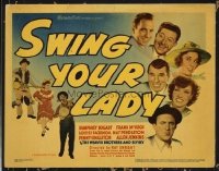 1339 SWING YOUR LADY title lobby card '38 Humphrey Bogart comedy!