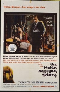 1547 HELEN MORGAN STORY one-sheet movie poster '57 Ann Blyth, Paul Newman