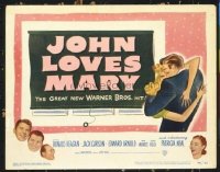 3508 JOHN LOVES MARY 8 lobby cards '49 Ron Reagan, Patricia Neal