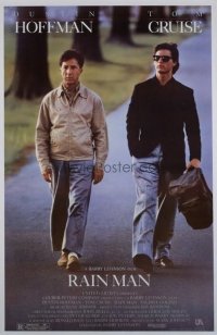 #416 RAIN MAN one-sheet movie poster '88 Tom Cruise, Dustin Hoffman!