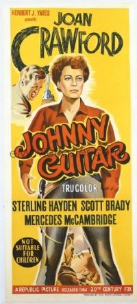 v392 JOHNNY GUITAR linen Aust daybill '54 Joan Crawford
