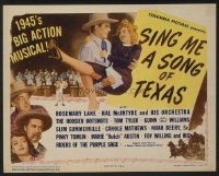 t376 SING ME A SONG OF TEXAS 8 movie lobby cards '45 Rosemary Lane