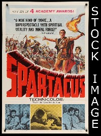 #9759 SPARTACUS 1sh '61 Kubrick, Kirk Douglas 