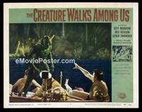 v053c CREATURE WALKS AMONG US  LC #2 '56 he's on the boat!