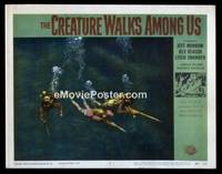 v053h CREATURE WALKS AMONG US  LC #6 '56 3 scuba divers!