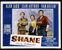 v350b SHANE  LC #6 '53 Alan Ladd, Jean Arthur, Van Heflin